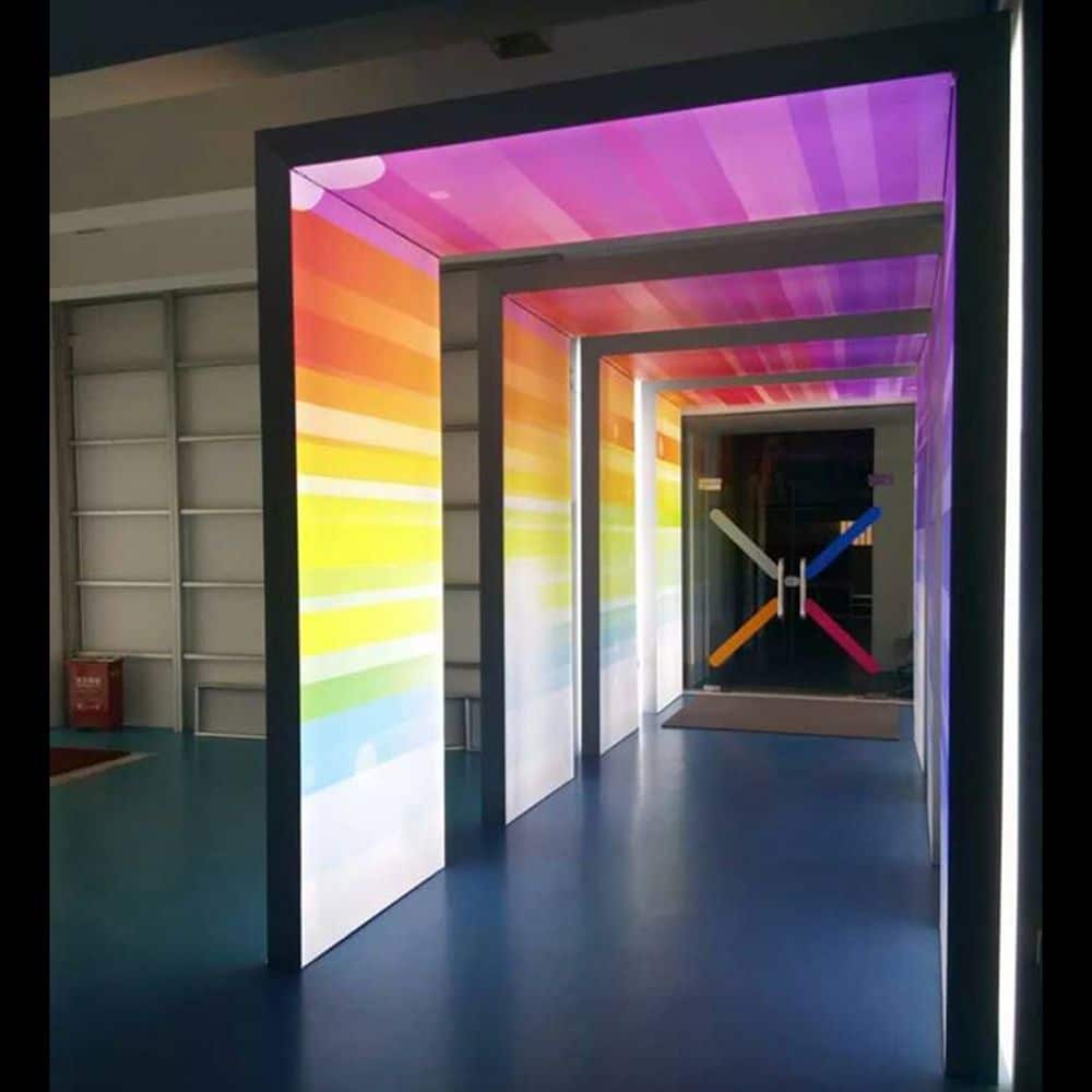 led screen tunnel for trade show